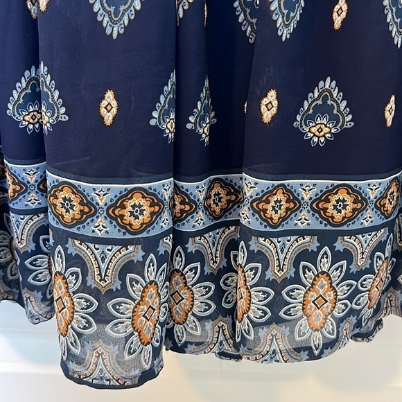 NWT Francesca’s Navy Blue Halter Cinch Waist Mini Dress Size Small - Picture 5 of 17